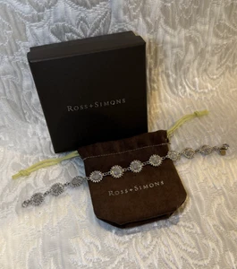 NIB ~ Ross Simmons Italian Sterling Silver 8" SUNFLOWER Bracelet - Picture 1 of 7