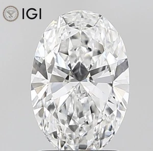 IGI Certified Lab Grown CVD Diamond 3.00 Ct OVAL E Color VVS2 Clarity 11.50mm - Picture 1 of 13