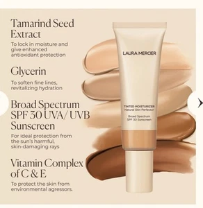 Crema hidratante tintada Laura Mercier perfeccionadora natural de la piel FPS 30 - CERVATILLO 3C1 - 🎁 - Imagen 1 de 4