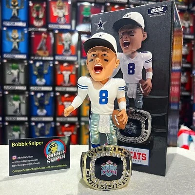 Troy Aikman Dallas Cowboys 1992 Super Bowl XXVII NFL Bobblehead Foto 1 de 4