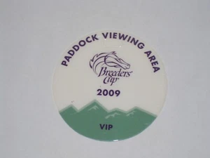 2009 Breeders' Cup VIP Paddock Viewing Area Pass (Zenyatta) - Picture 1 of 2