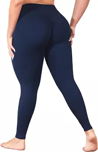 Plus Size Butt Lifting Leggings with Pockets for Women, L-5XL Yoga Pants Tummy C - Picture 1 of 12