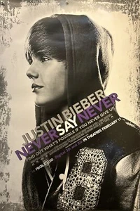 JUSTIN BIEBER: NEVER SAY NEVER Original One Sheet Movie Poster - 2011 - Picture 1 of 6
