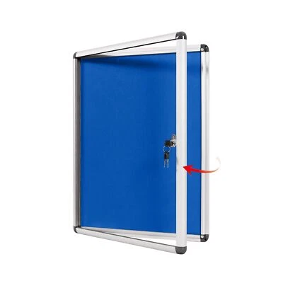 SWANCROWN Pins Bulletin Board Enclosed Wall-Mounted Secure Display Board for ... - Image 1 of 4