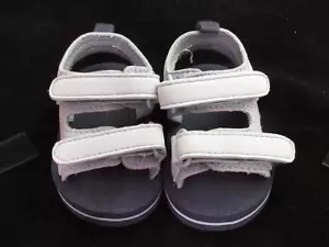 Newborn SZ 2 Baby blue and black sports baby sandals reborn doll fits 3-6 months - Picture 1 of 5