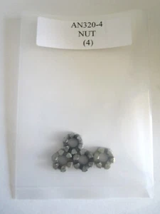 AN320-4 Castellated Nut 1/4-28 Steel Castle Nut - Lot of 4 - Picture 1 of 4