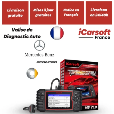 Outil Diagnostic Auto | iCarsoft MB V3.0 en Français avec mises à jour gratuites