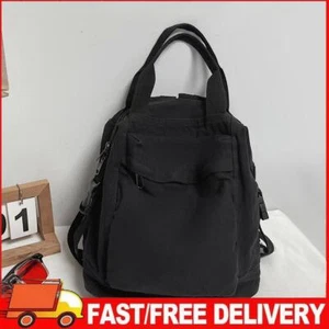 Canvas-Rucksack, Vintage, lässiger Tagesrucksack, Studentenrucksack für Damen un - Bild 1 von 6