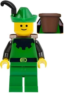 Lego Forestman 6066 Sombrero Verde y Castillo Pluma Negra Minifigura - Imagen 1 de 2
