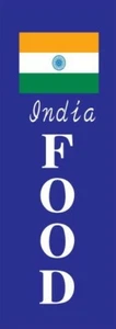 Commercial Advertising Banners Flag 600x1,800mm 02018 Food India - Picture 1 of 2