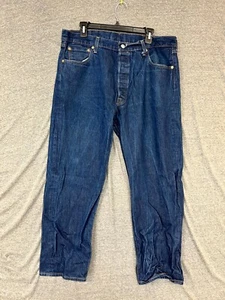 Pantalones de mezclilla Levi's 501 para hombre 38 X 30 azul algodón tiro medio pierna recta botón mosca - Imagen 1 de 10