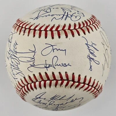 1990 Oakland Athletics Signed Ball. LaRussa, Eckersley. 28 Sigs. W.S Champs. JSA - Image 1 of 4