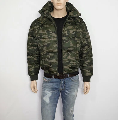 NEW Lucky Brand Camo Hooded Jacket in Green Size LARGE  - Image 1 of 4
