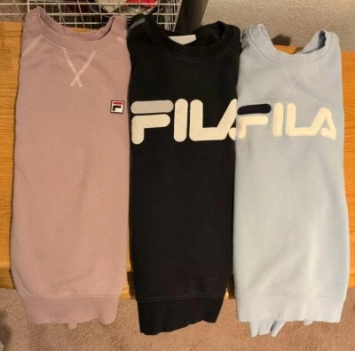 FILA Cuello Redondo Manga Larga Azul Claro/Negro/Púrpura Foto 1 de 4