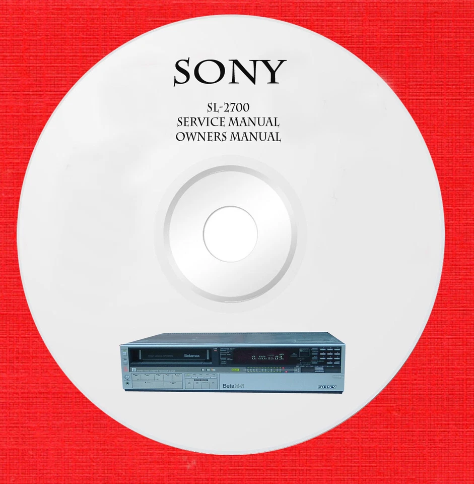 Sony SL-2700 Repair Service manual on 1 CD in pdf format - Image 1 of 1