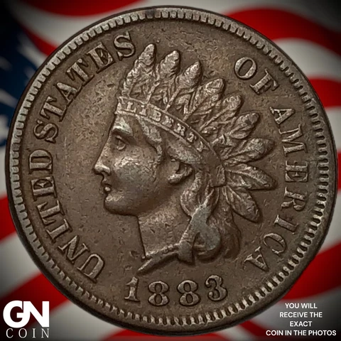 1883 Indian Head Cent Penny  Q3924 Cover