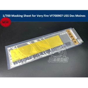 1/700 Scale Masking Sheet for Very Fire VF700907 USS Des Moines CA-134 Model - Imagen 1 de 2