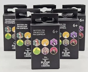 Lot Of 6 New & Sealed The Nightmare Before Christmas Poker Chip Blind Enamel Pin - Picture 1 of 3