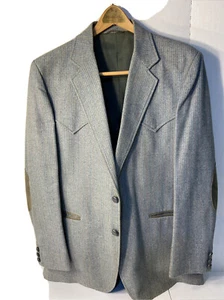 Wrangler Vintage Tweed Western Blazer Herren 42R( CLM) Top Zustand - Bild 1 von 8