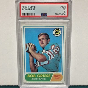 1968 Topps - #196 Bob Griese (RC) PSA 5 - Picture 1 of 2