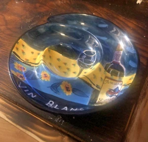 Williams Sonoma Ambience Ceramic Appetizer Dish Vin Blanc New Old Stock - Picture 1 of 6