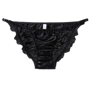 Womens 100% Silk High Cut French Bikinis Underwear Knickers Panties M L XL XXL - Picture 1 of 24