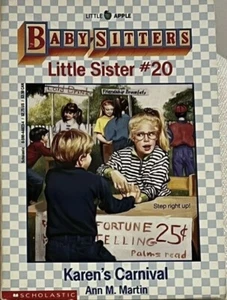 Baby Sitters Little Sister #20 Karen’s Carnival Ann M Martian Novel book Vintage - Picture 1 of 2