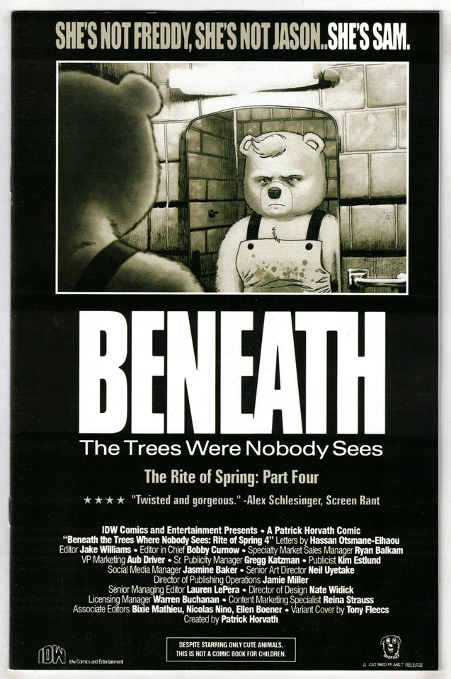 BENEATH THE TREES WHERE NOBODY SEES RITE OF SPRING #4-1:25 FLEECS VARIANT-IDW