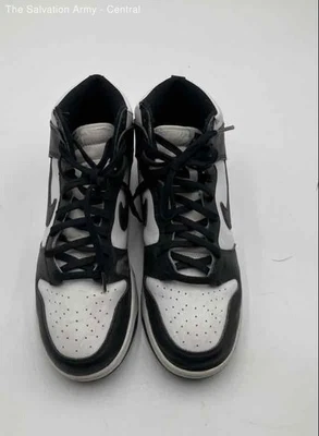Nike Mens Dunk High Retro Black White Leather Lace-Up Sneaker Shoes Size 11 - Image 1 of 4