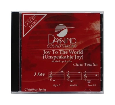 Joy To The World (Unspeakable Joy) Made Pop by Chris Tomlin NEW CD Accompaniment Foto 1 de 2