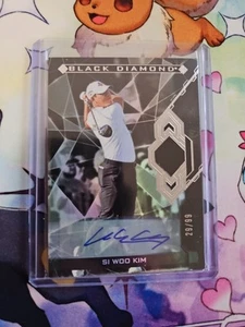 2024 Upper Deck Golf Si Woo Kim Autograph Black Diamond/99 - Picture 1 of 2