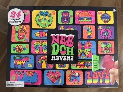 Рождественский календарь NEE DOH 2025 Squishmas NeeDoh Advent (24 сюрприза) Schylling - Изображение 1 из 2