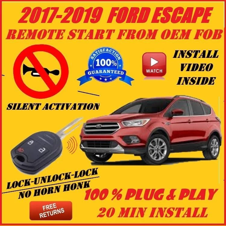 Arranque remoto 100 % Plug and Play Ford Escape 2017-2019 Foto 1 de 1