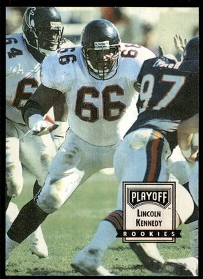 1993 Playoff Contenders Lincoln Kennedy RC Atlanta Falcons #144 - Image 1 of 2