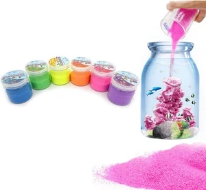 6 Pack Magic Sand - Space Sand Hydrophobic Sand Play Sand Colored Sand Toys for - Picture 1 of 12