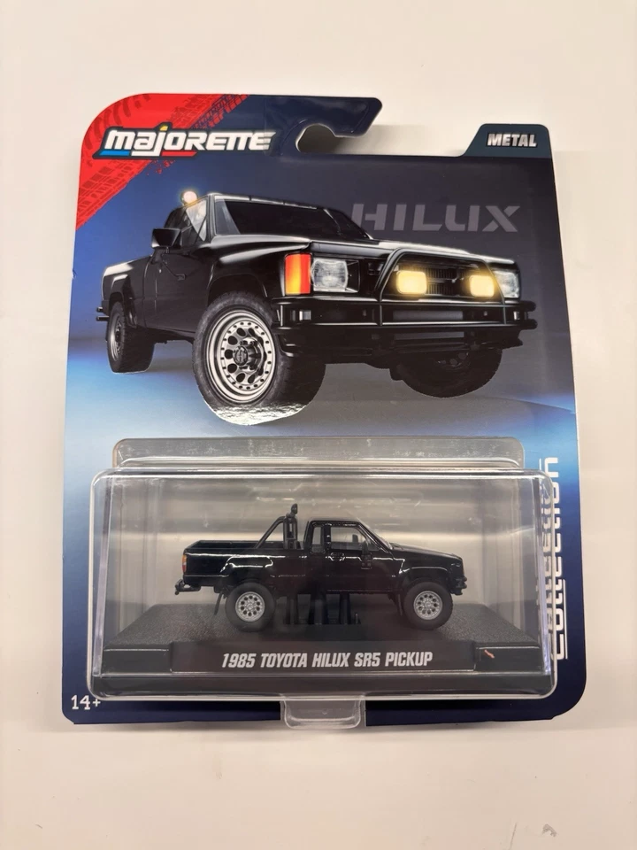 Nuevo Majorette 1:64 Collector Series - Toyota Hilux SR5 1985 Pickup - Negro Foto 1 de 1