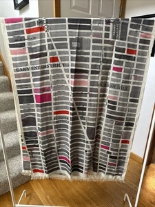Extra-Large Kate Spade NYC New York City Map Gray Pink Cream Wool Scarf *flaws* - Picture 1 of 16