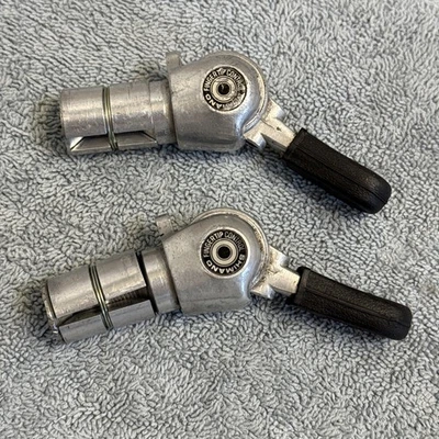 Vintage Shimano Bar End Shifters Fingertip Control Eroica [cac] - Image 1 of 4