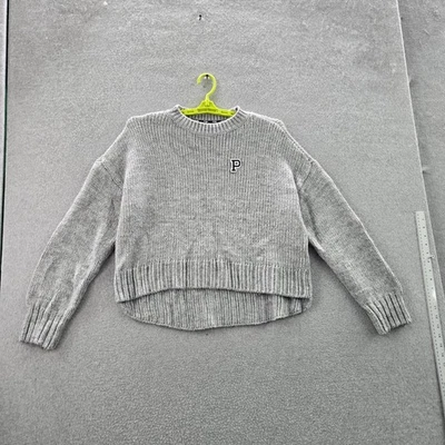 Sudadera Victoria's Secret ROSA Mujer M Gris Logo Manga Larga Foto 1 de 4