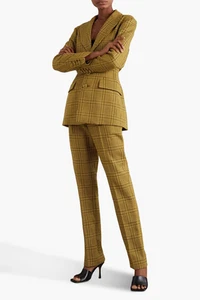 Gauchere Rubi Prince of Wales Houndstooth Check Tweed Trousers, Fall 20, UK 10 - Picture 1 of 10