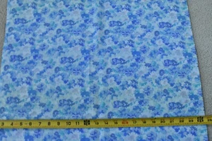 By 1/2 Yd, Vintage, Blue & Turquoise Floral Lt-Weight PolyCotton/Wamsutta,P5646 - Picture 1 of 5