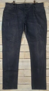 ALL SAINTS Rex schmale Passform gerade distressed schwarze Jeans Größe 36 x 32 205 $ - Bild 1 von 8