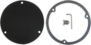 DRAG SPECIALTIES WRINKLE BLACK DERBY COVER HARLEY SOFTAIL DYNA TOURING EVOLUTION - Foto 1 di 1