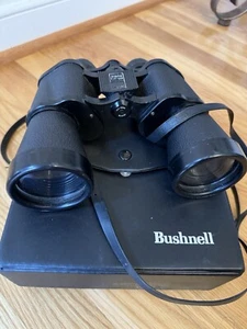 Vintage Bushnell Sportview 10 X 50 Binoculars + Leather Case Insta Focus Working - Picture 1 of 9