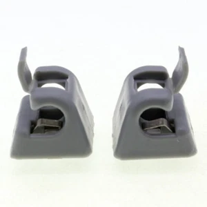 2Pcs Fits Mercedes Benz W123 W124 W126 Gray Sun Visor Hook Clip 12681000128412 - Picture 1 of 4