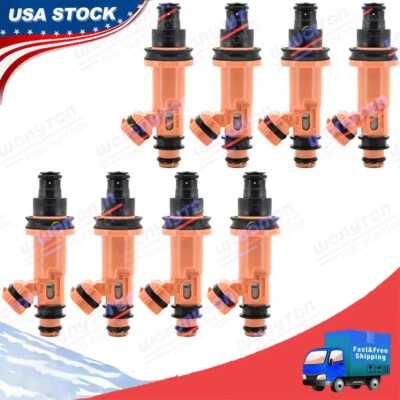 Inyectores de combustible Dens* OEM de 8 piezas para Lexus 1998-2010 4,0 L 4,3 L V8 23250-50030 Foto 1 de 4