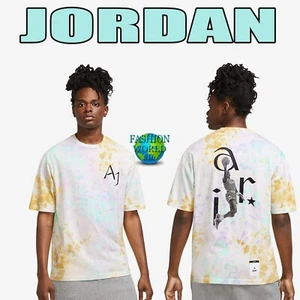 Nike Mens Jordan Sport DNA Statement 85 Tie Dye Crew T Shirt Size 2XL DM1454-530 - Picture 1 of 6