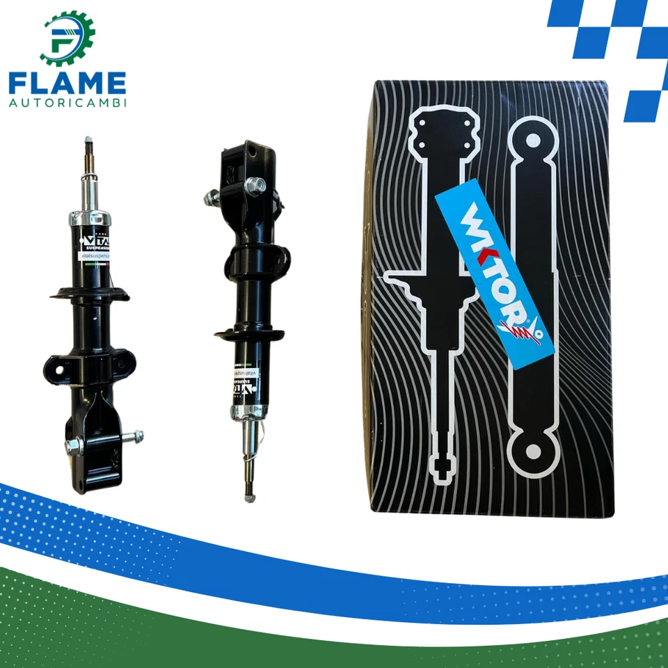 KIT AMMORTIZZATORI ANTERIORI FIAT PANDA 4x4  1°SERIE RINFORZATI E RIALZATI - Immagine 1 di 1