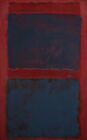 Mark Rothko Black on maroon LITHO Print Arches 11x15in Ed ltd | Modern Art Repro