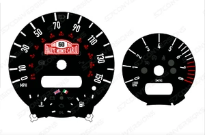 Mini Cooper R53 Rallye Monte-Carlo Style Dial Cards Gauges - Bild 1 von 3